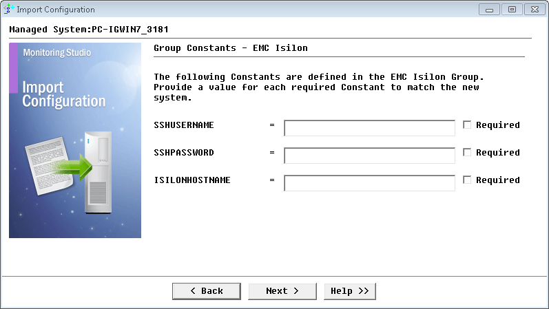 Configuring EMC Isilon Group Constants